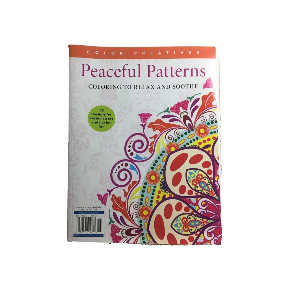 Adult Coloring Book Animal Excursion and Peaceful Patterns. Two Books - Picture 5 of 7